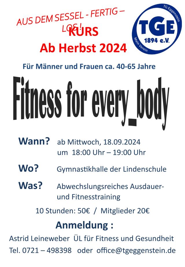 Fitness for every body final Herbst 2024 s